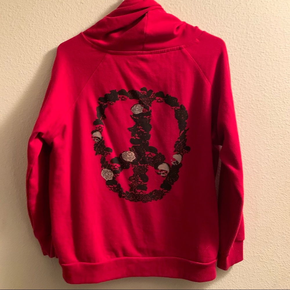 Red hoodie sweater